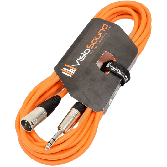 Orange Speaker Cable 3ft
