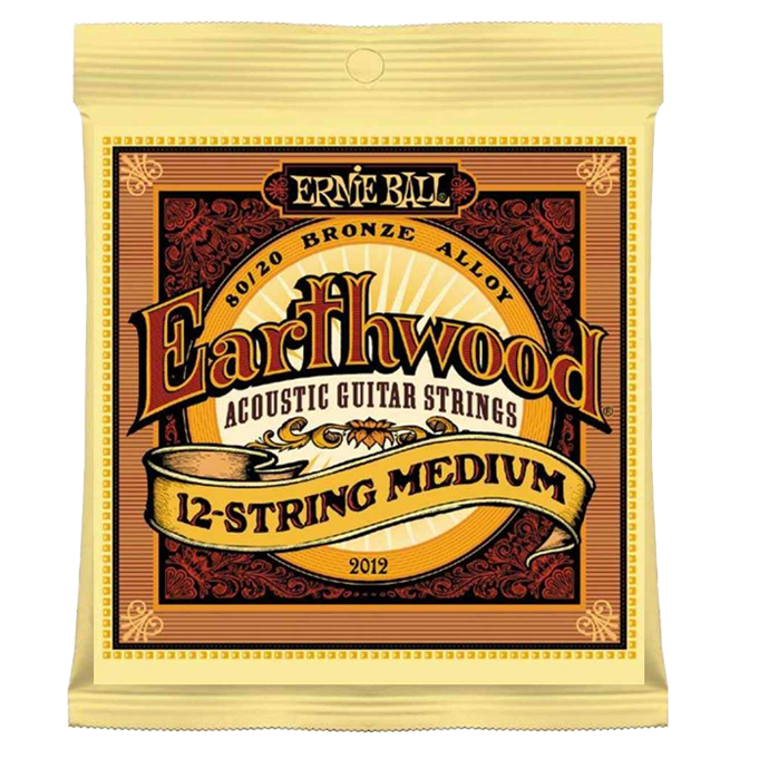 Ernie Ball E2012 - Earthwood Medium 12-string Acoustic Strings 80/20