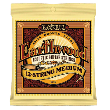 Ernie Ball E2012 - Earthwood Medium 12-string Acoustic Strings 80/20