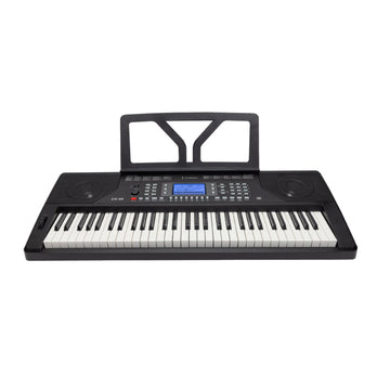 Crown CK-86 Touch Sensitive Multi-Function 61-Key Electronic Portable Keyboard with USB (Black)