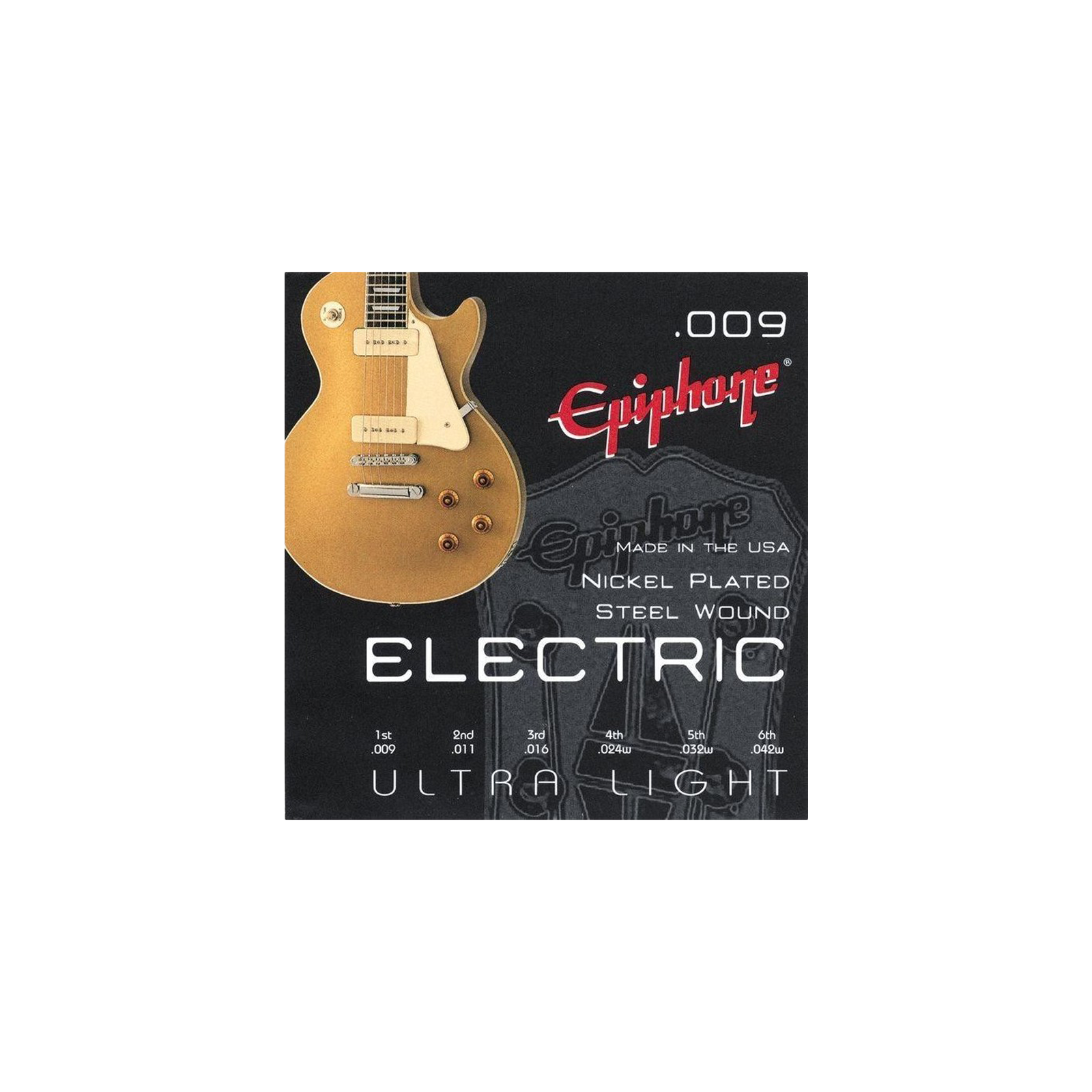 Epiphone Electric SEE-600UL Ultra Light Steel Wound Strings