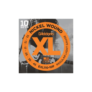 D'Addario EXL110-10P XL Regular Light Guitar Strings 10-46 (10PK)