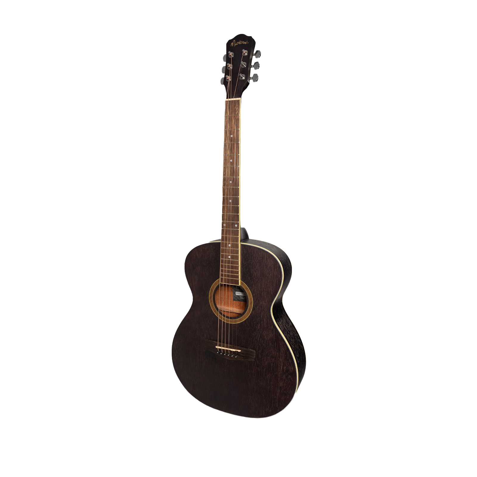 Martinez MF-41-BLK Folk Size Acoustic Guitar Black