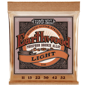 Ernie Ball E2148 - Earthwood Phosphor Bronze Light 11-52 Acoustic Strings