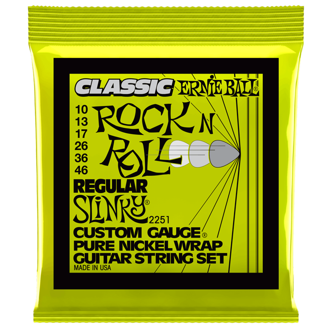 Ernie Ball Rock N Roll Pure Nickel Wrap Strings E2251