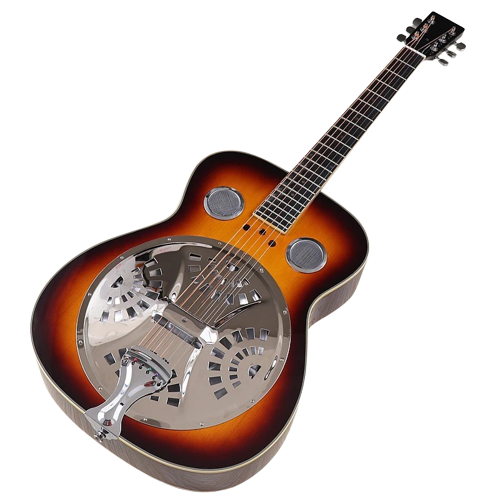 Martinez Acoustic-Electric Resonator Guitar Vintage Sunburst