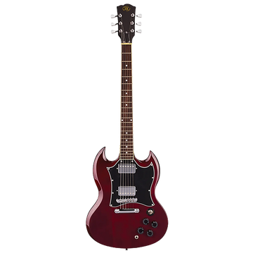 SX GTSE4SKTWR Electric Guitar with Accessories - Transparent Wine Red