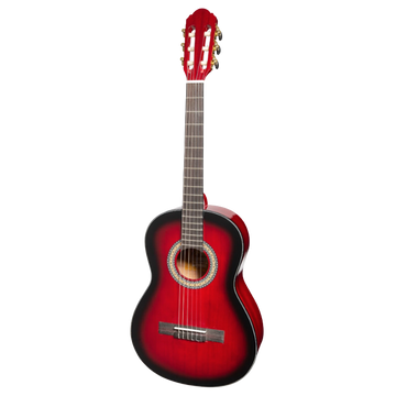 Martinez 'Slim Jim' G-Series 3/4 Size Classical w/ Built-in Tuner (Trans Wine Red)