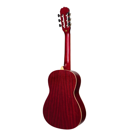 Sanchez SC-30-WRD 1/4 Size Student Classical Guitar in Wine Red