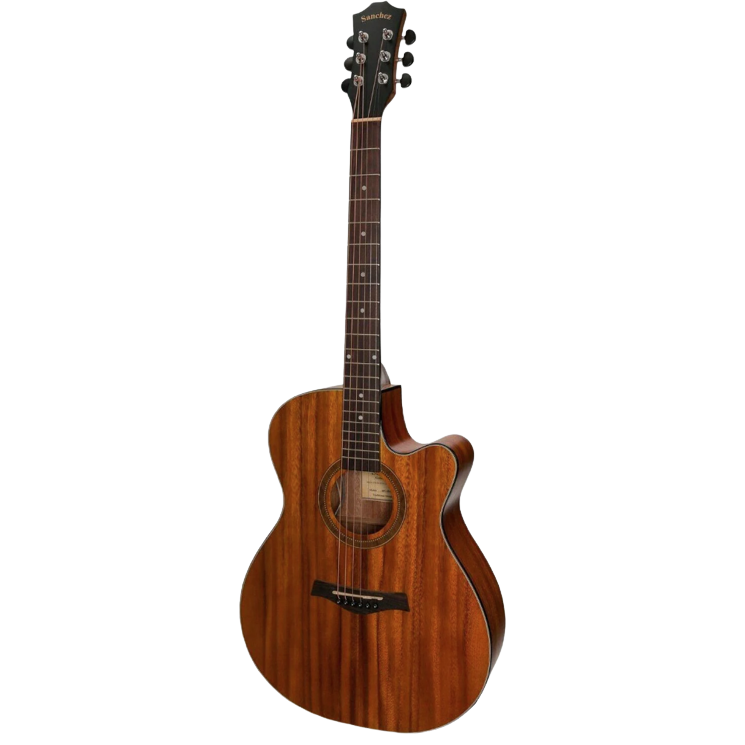Sanchez SFC-18-KOA Small Body Cutaway Guitar (Koa Natural Satin)