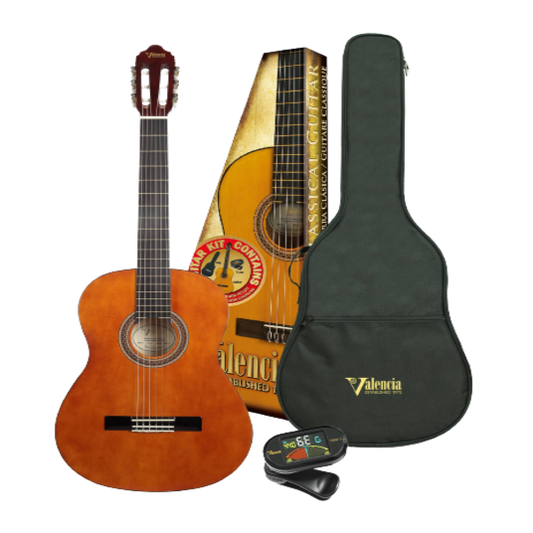 Valencia VC104K 100 Series Nylon String Guitar 4/4 Kit