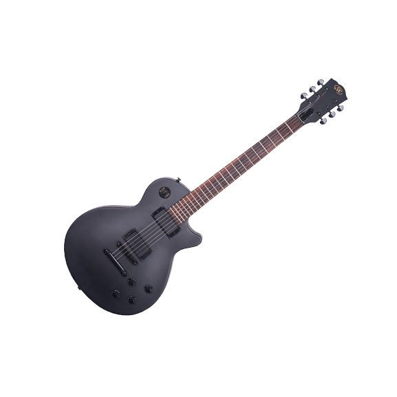 SX LEE3S LP Style Electric Guitar in Satin Black